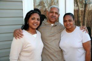 elderly group smiling